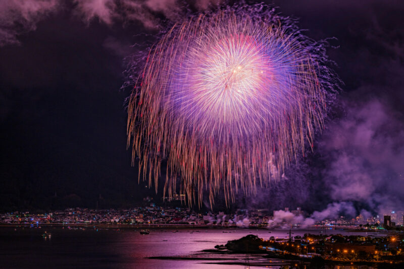 諏訪湖祭湖上花火大会(長野県諏訪市)
