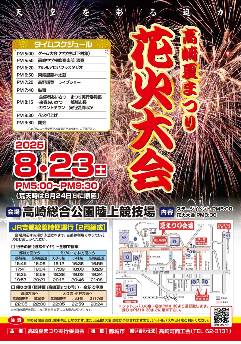 2025年高崎夏まつり花火大会