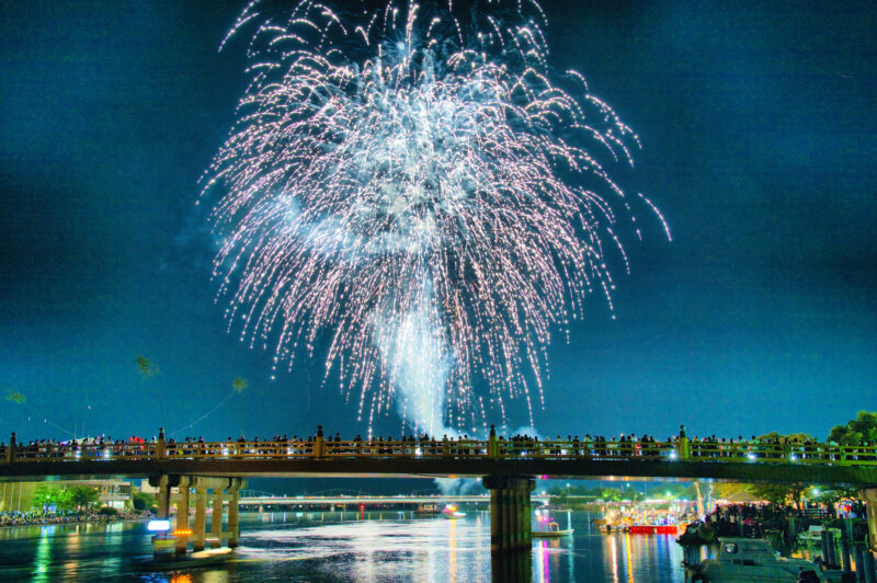 建部大社納涼船幸祭奉納花火(滋賀県大津市)