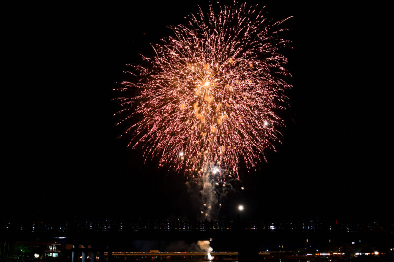 建部大社納涼船幸祭奉納花火(滋賀県大津市)