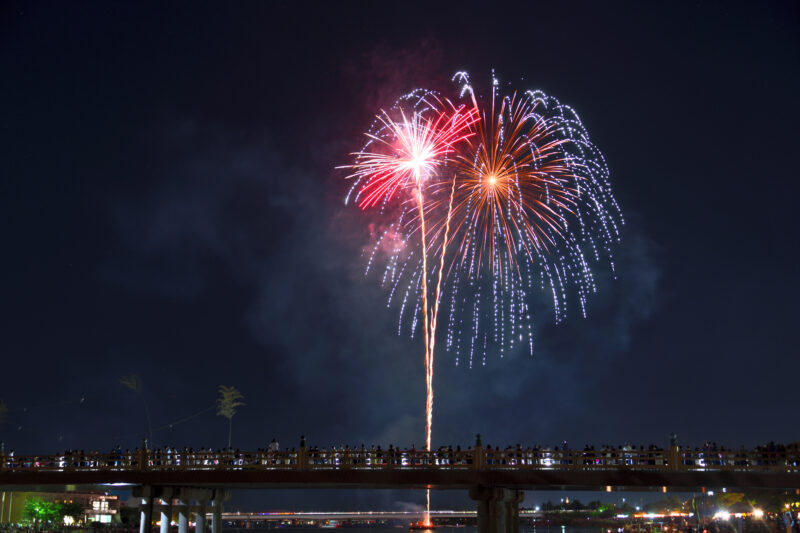 建部大社納涼船幸祭奉納花火(滋賀県大津市)