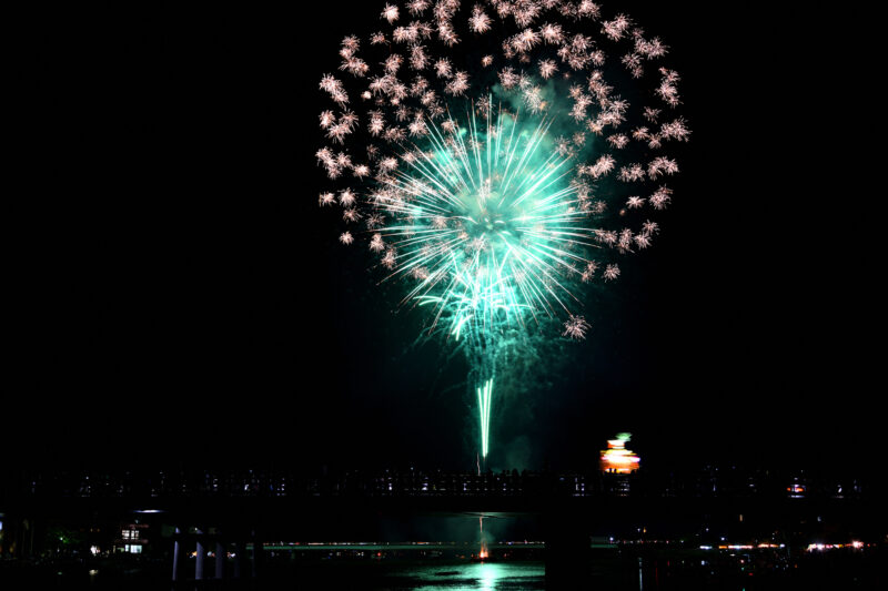 建部大社納涼船幸祭奉納花火(滋賀県大津市)