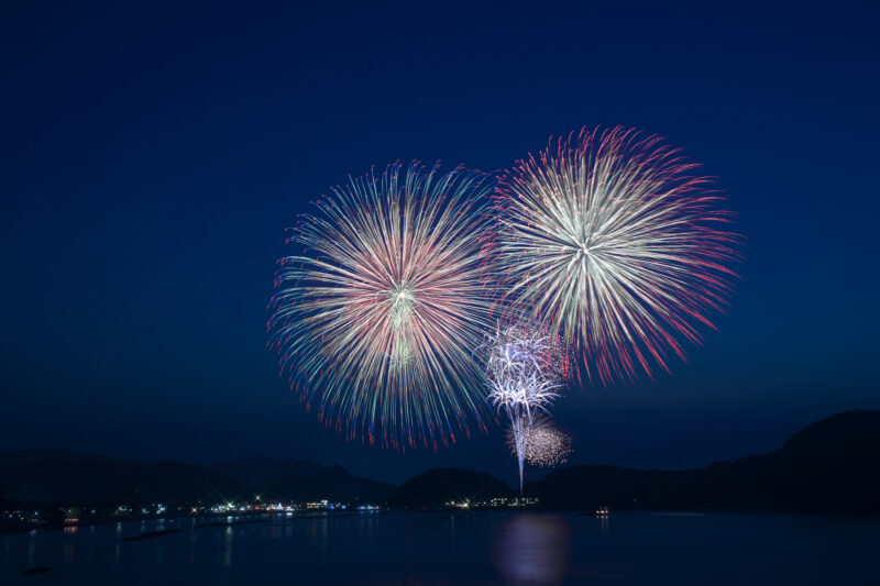 たけの海上花火大会(兵庫県豊岡市)