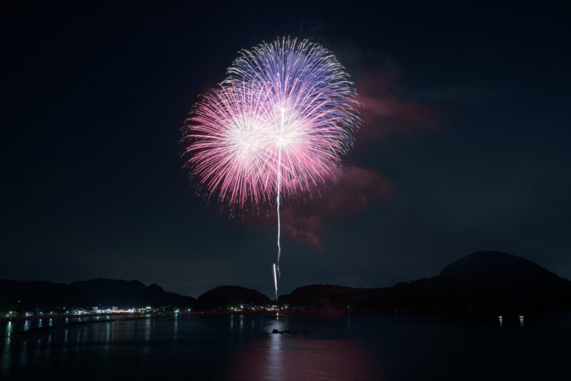 たけの海上花火大会(兵庫県豊岡市)