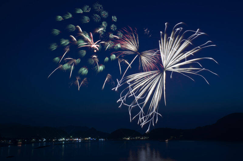たけの海上花火大会(兵庫県豊岡市)