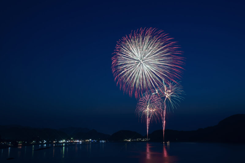 たけの海上花火大会(兵庫県豊岡市)