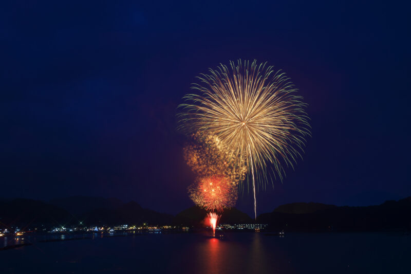 たけの海上花火大会(兵庫県豊岡市)