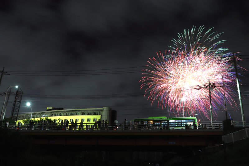 たたら祭りフィナーレ花火(埼玉県川口市)