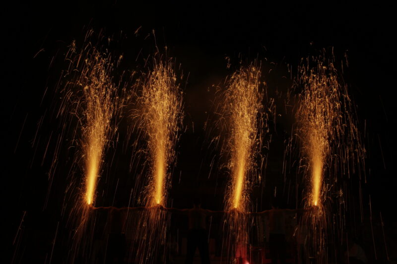 龍田大社風鎮大祭風神花火(奈良県三郷町)
