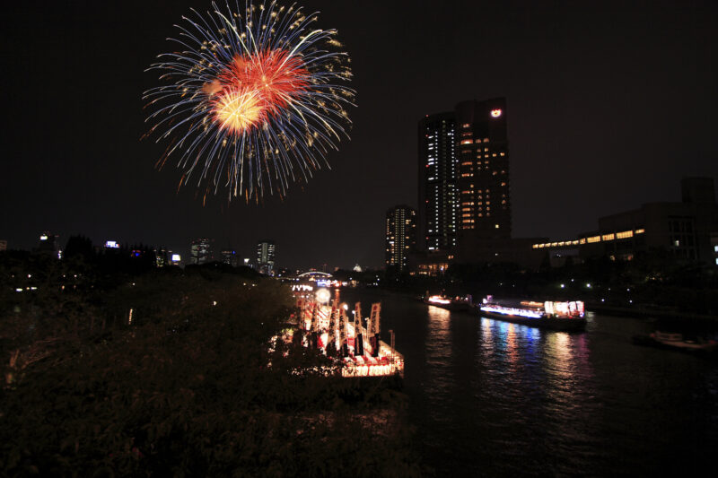 天神祭奉納花火(大阪府大阪市北区)