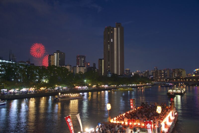 天神祭奉納花火(大阪府大阪市北区)