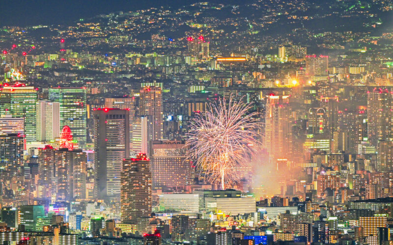 天神祭奉納花火(大阪府大阪市北区)