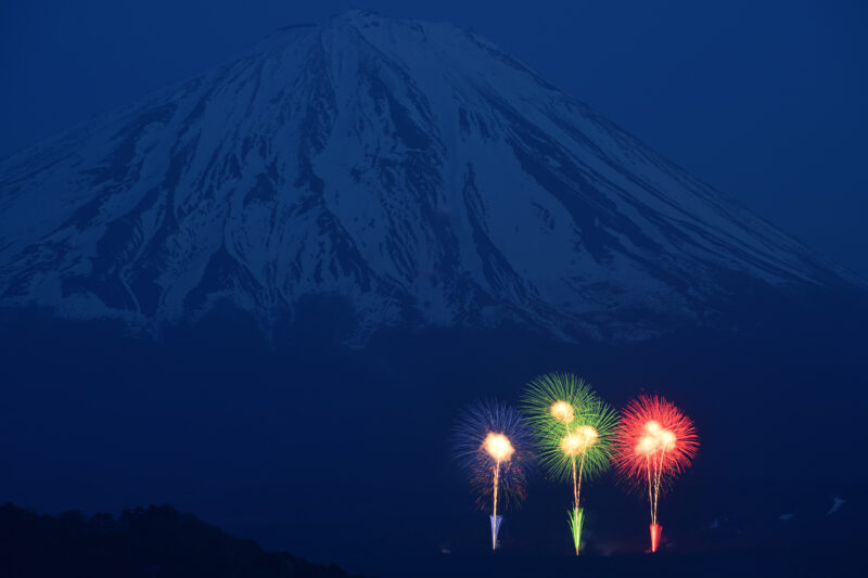 The絶景花火Mt.Fuji～世界花火博～(山梨県鳴沢村)