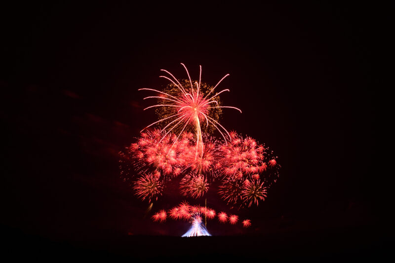 The絶景花火Mt.Fuji～世界花火博～(山梨県鳴沢村)