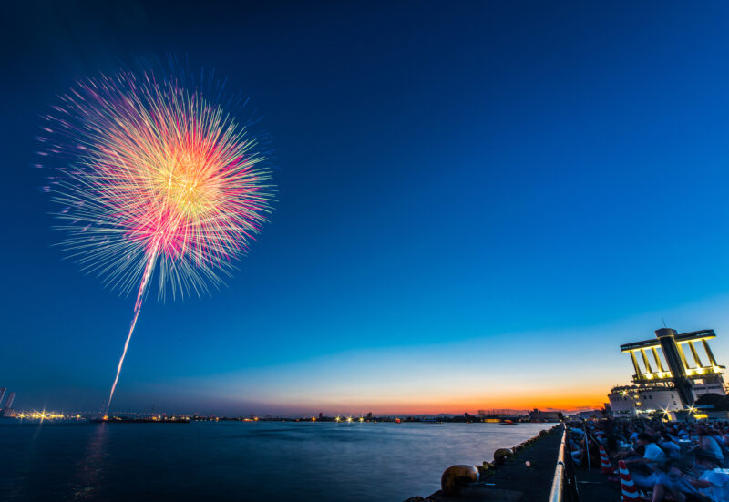 海の日名古屋みなと祭花火大会(愛知県名古屋市港区)