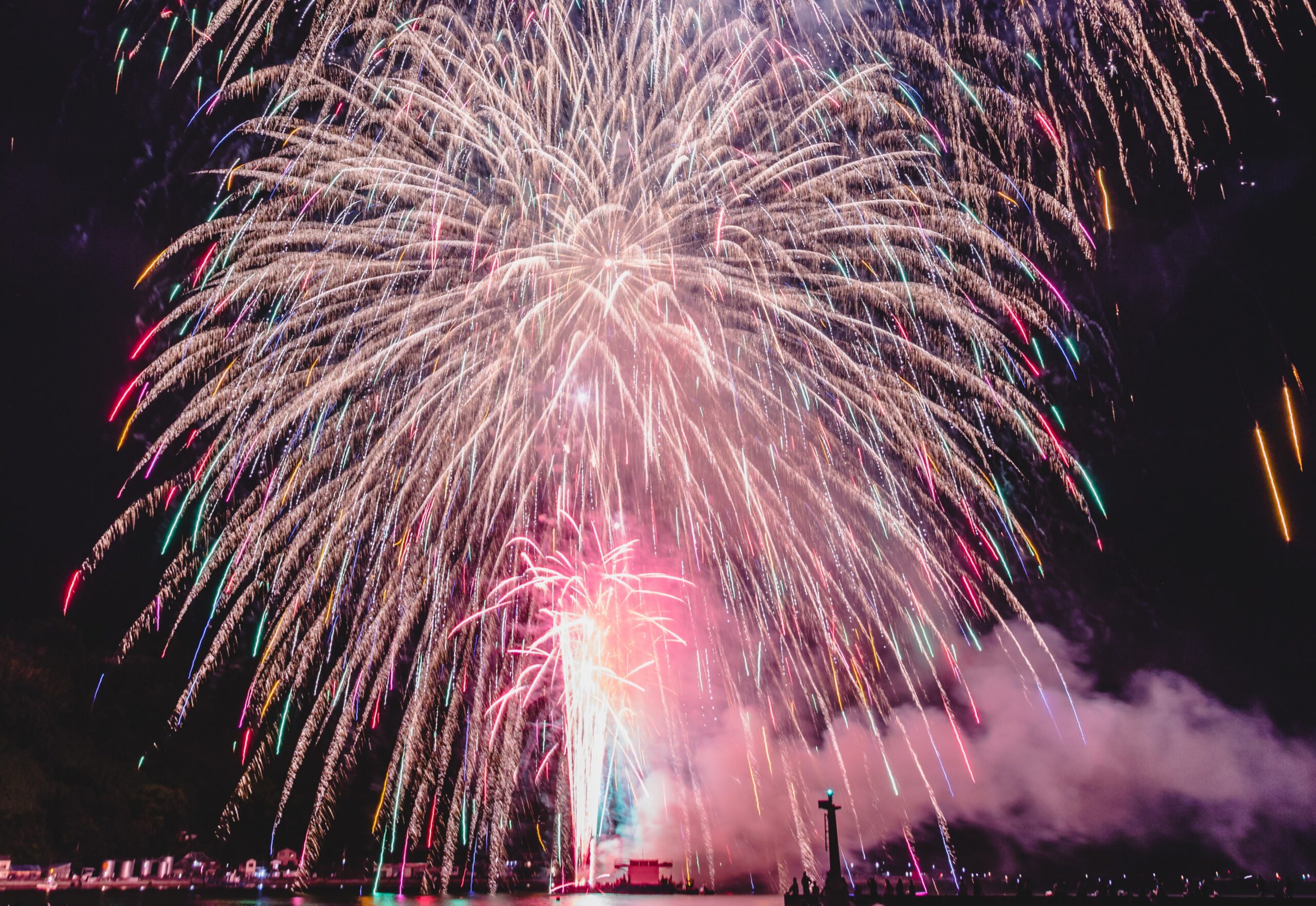 うわじま牛鬼まつり海上打上花火(愛媛県宇和島市)
