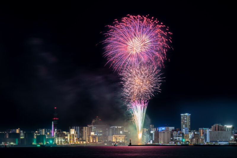 わっしょい百万夏まつりフィナーレ花火(福岡県北九州市小倉北区)