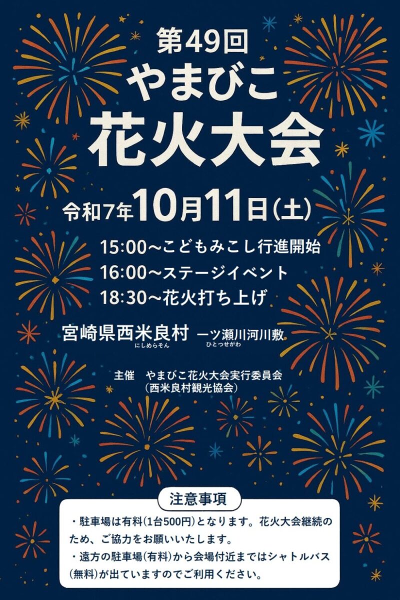 2025年やまびこ花火大会
