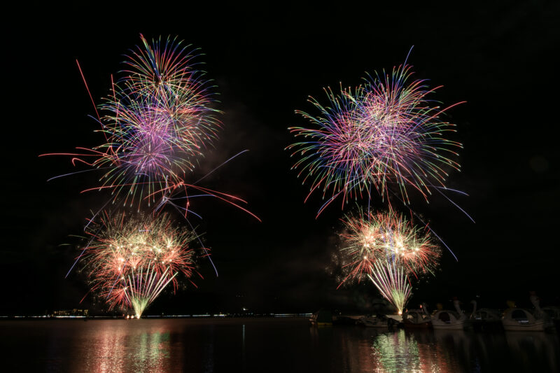 山中湖報湖祭花火大会(山梨県山中湖村)