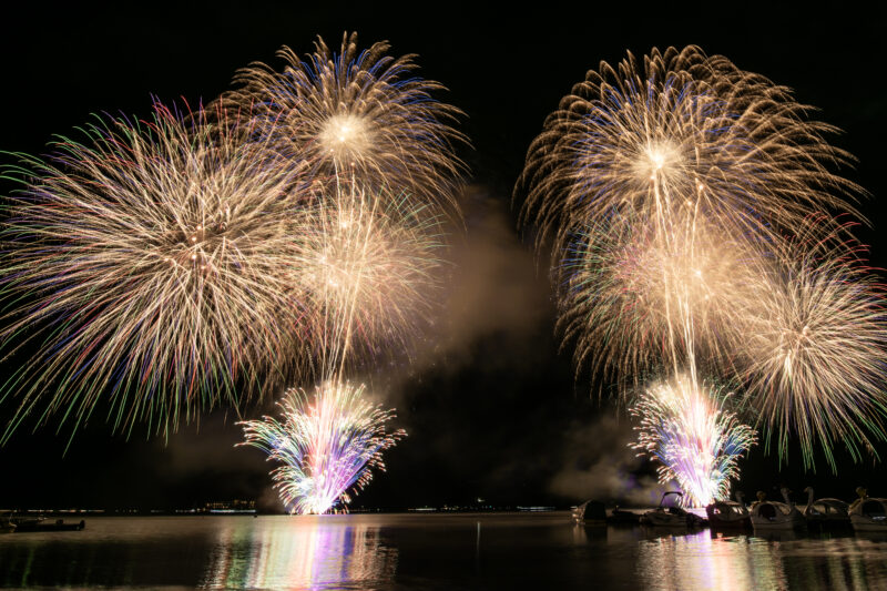 山中湖報湖祭花火大会(山梨県山中湖村)