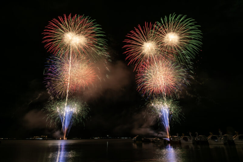 山中湖報湖祭花火大会(山梨県山中湖村)