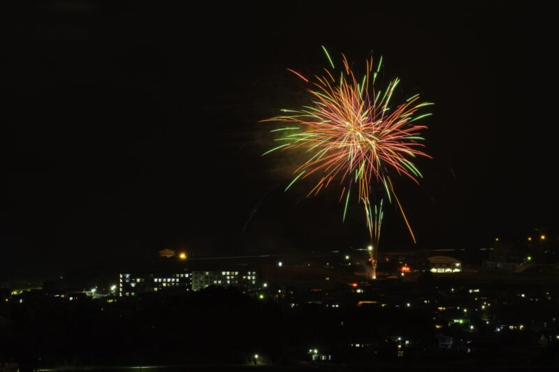 山之口どんどんまつり花火打ち上げ(宮崎県都城市)