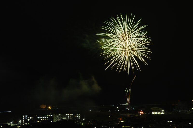 山之口どんどんまつり花火打ち上げ(宮崎県都城市)