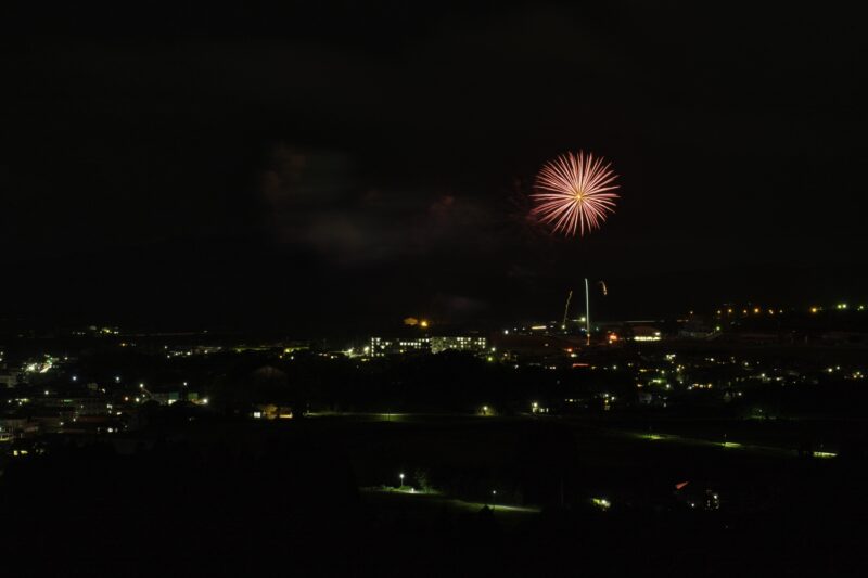 山之口どんどんまつり花火打ち上げ(宮崎県都城市)