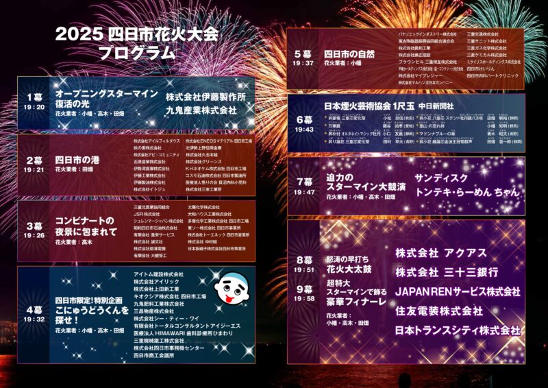 2025年四日市花火大会パンフレット3