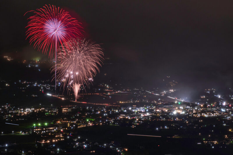 ゆふいん盆地まつり花火大会(大分県由布市)