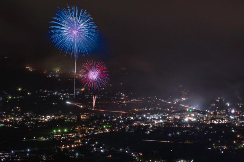 ゆふいん盆地まつり花火大会(大分県由布市)